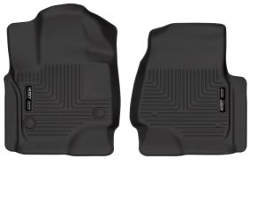 Ford Expedition Floor Mats - Front - Husky Liners - WeatherBeater - Black - `18-`22 Ford Expedition Floor Mats - Front - Husky Liners - WeatherBeater - Black - `18-`22